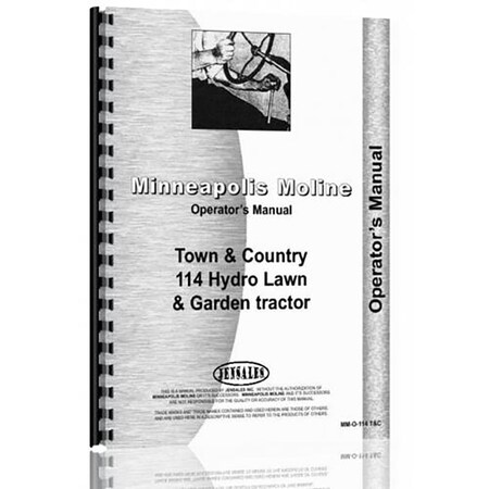 New Minneapolis Moline 114 Tractor Operator Manual (MM-O-114 T & C)